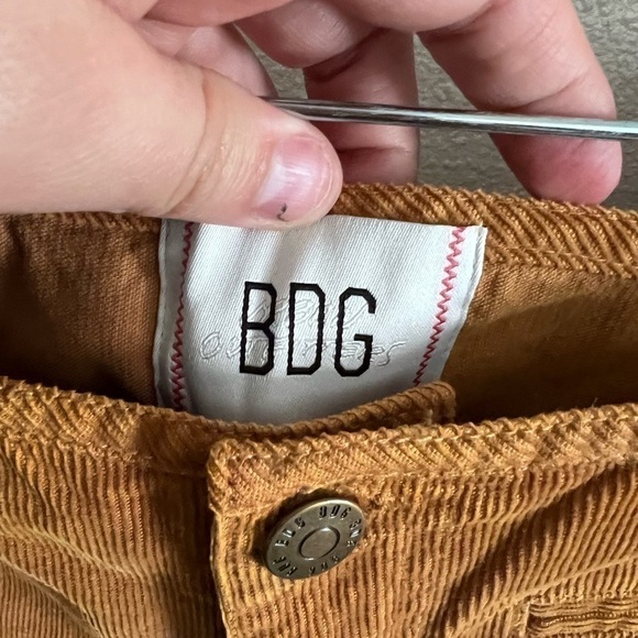 BDG Corduroy Burnt Orange Flare Pant - Picture 7 of 7